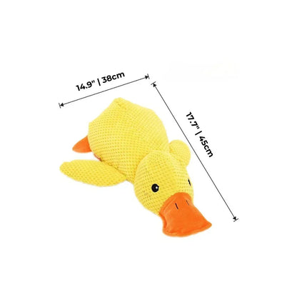 Interactive Duck Dog Toy with Squeaker and Tug Play