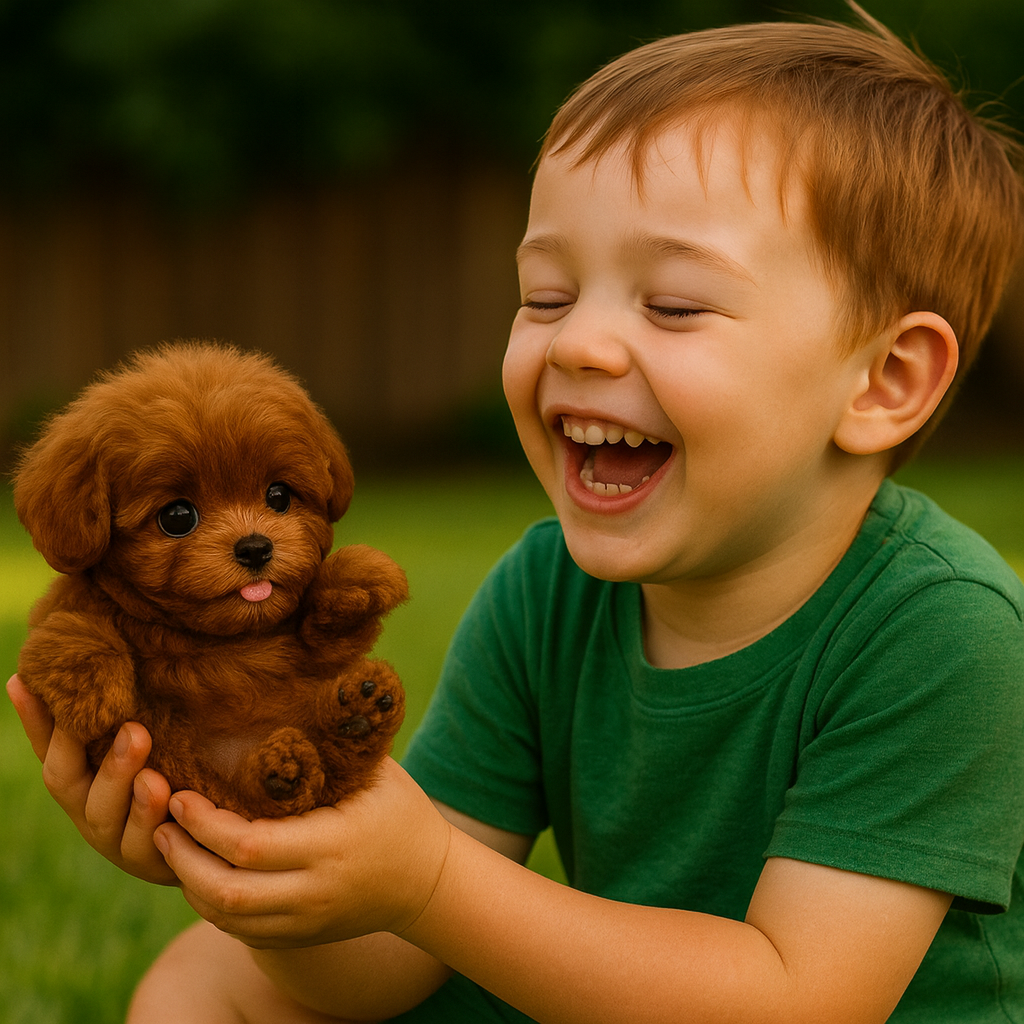 Interactive Plush Puppy Toy with Realistic Movement and Soft Synthetic Exterior