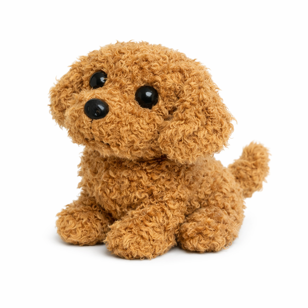 Interactive Robot Puppy with Touch-Responsive Movement and Soft Plush Exterior