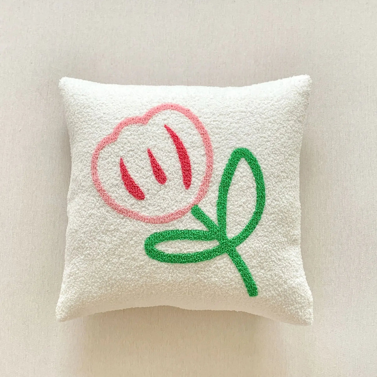 Jacquard Cushion Cover with Woven Sunflower Pattern and Hidden Zip Closure