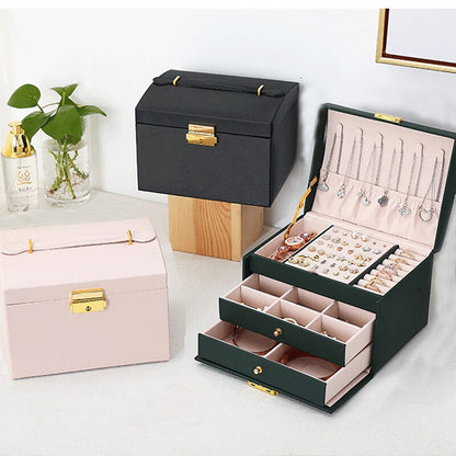 Jewellery Travel Organiser Case with Multiple Compartments