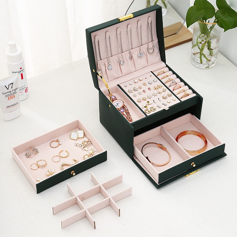 Jewellery Travel Organiser Case with Multiple Compartments