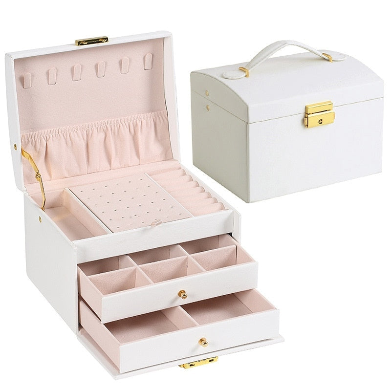 Jewellery Travel Organiser Case with Multiple Compartments