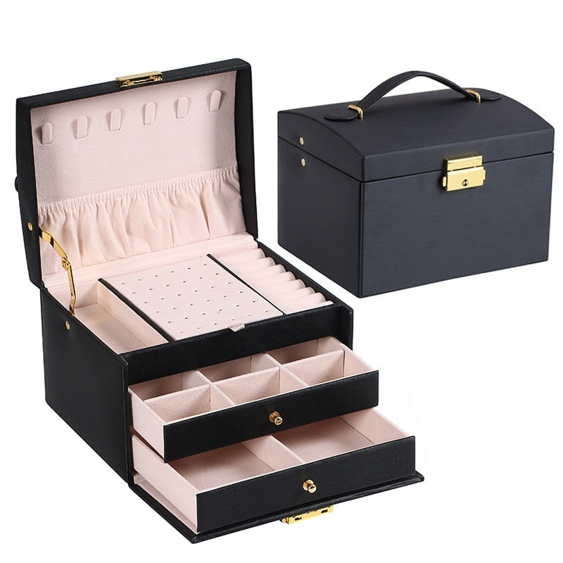 Jewellery Travel Organiser Case with Multiple Compartments