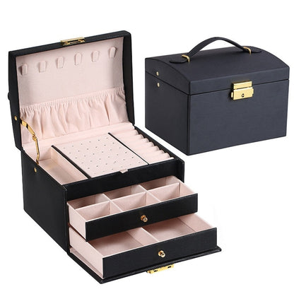 Jewellery Travel Organiser Case with Multiple Compartments