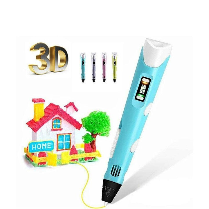 Kids 3D Printing Pen with 20-Colour PLA Filaments and Adjustable Speed