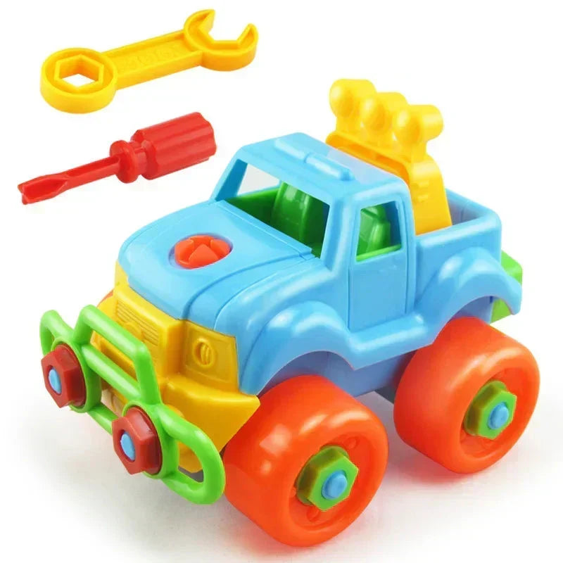 Kids DIY Vehicle Building Set with Screw Assembly