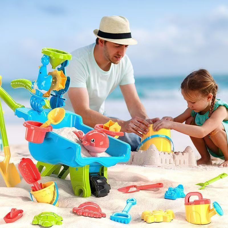 Kids' Outdoor Sand and Beach Wheelbarrow Play Set