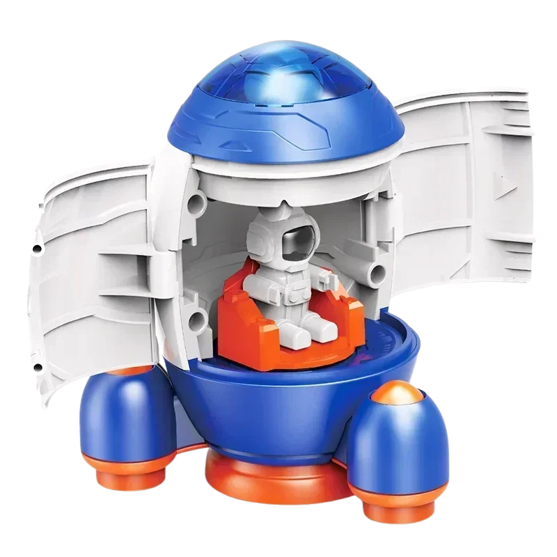 Kids Space Adventure Toy Set with Astronaut Vehicles and Detachable Parts