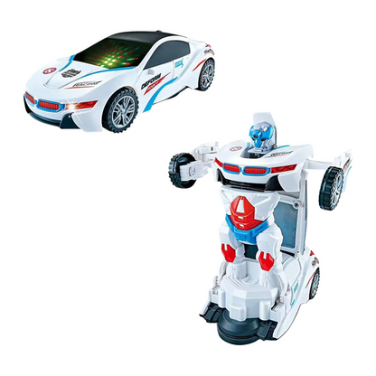 Kids' Transforming Robot Toy Car with Remote Control and Obstacle Detection