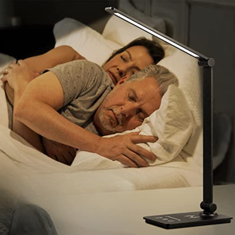 LED Desk Lamp with Wireless Charging, Touch Control and Adjustable Lighting