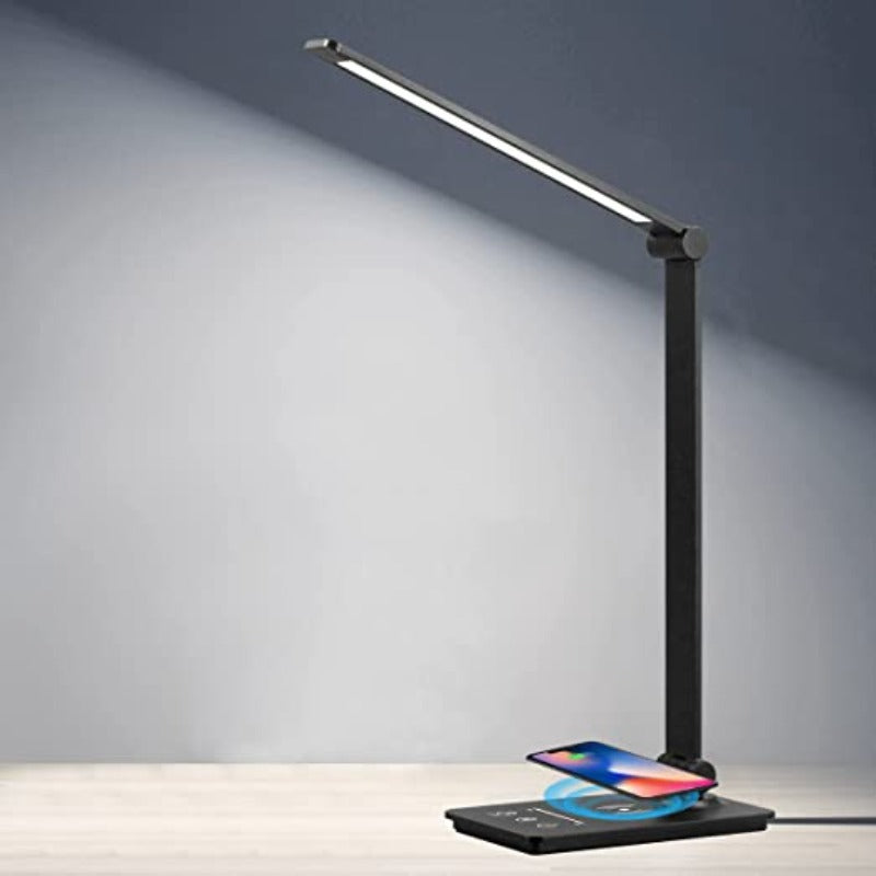 LED Desk Lamp with Wireless Charging, Touch Control and Adjustable Lighting