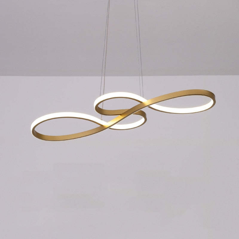 LED Musical Notes Pendant Light with 3 Colour Temperatures in Black White or Gold