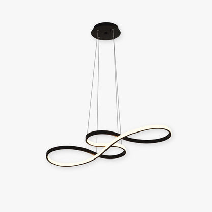 LED Musical Notes Pendant Light with 3 Colour Temperatures in Black White or Gold
