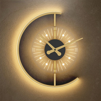 LED Wall Clock with Minimalist Design and Neutral White Display