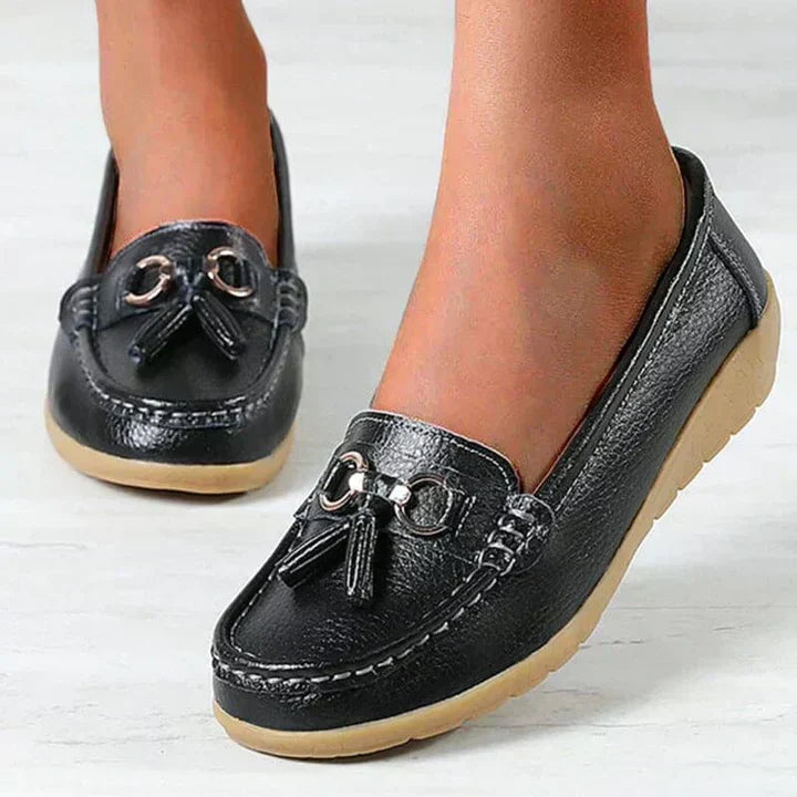 Ladies' Orthopedic Moccasins with Cushioned Insoles
