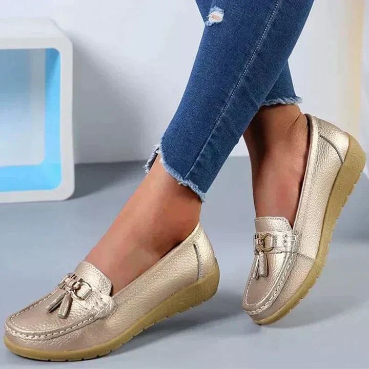 Ladies' Orthopedic Moccasins with Cushioned Insoles