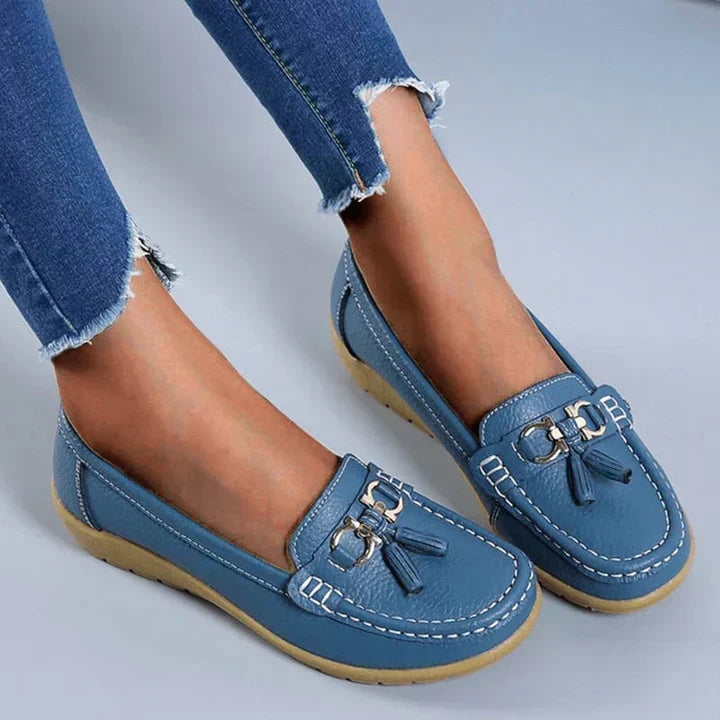 Ladies' Orthopedic Moccasins with Cushioned Insoles