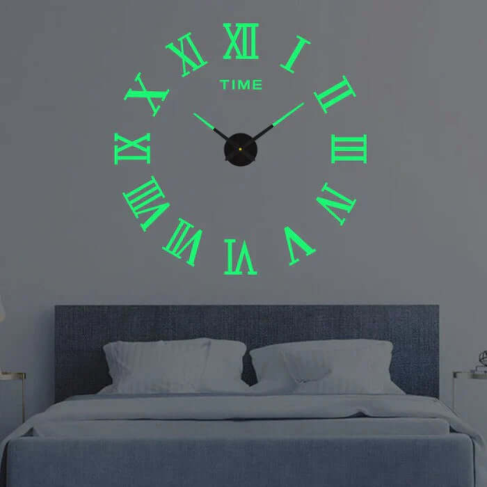 Large DIY Wall Clock with Modern Adjustable Design