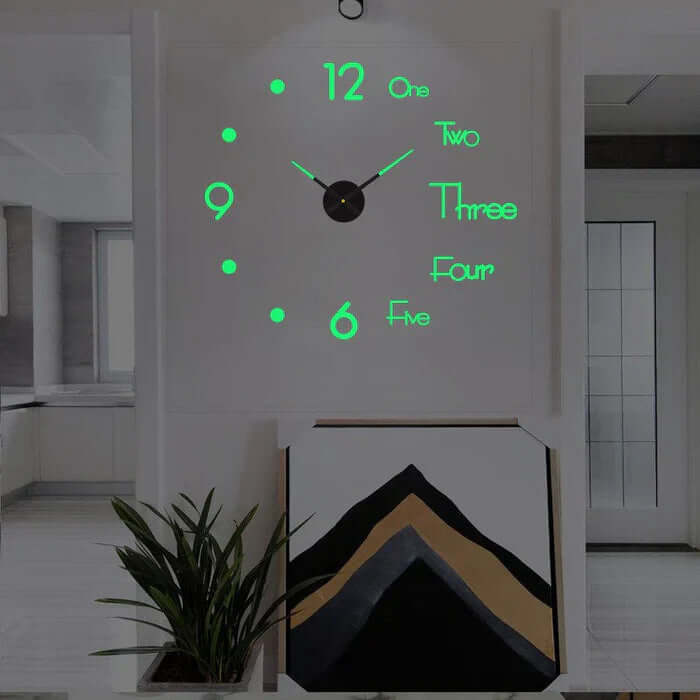 Large DIY Wall Clock with Modern Adjustable Design