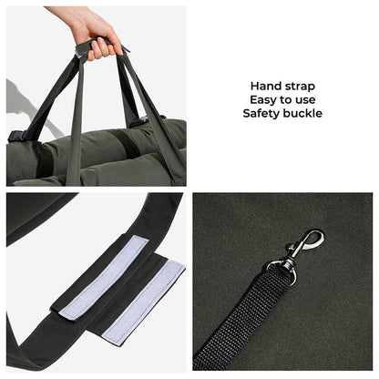 Large Dog Car Seat with Safety Straps and Washable Removable Cover