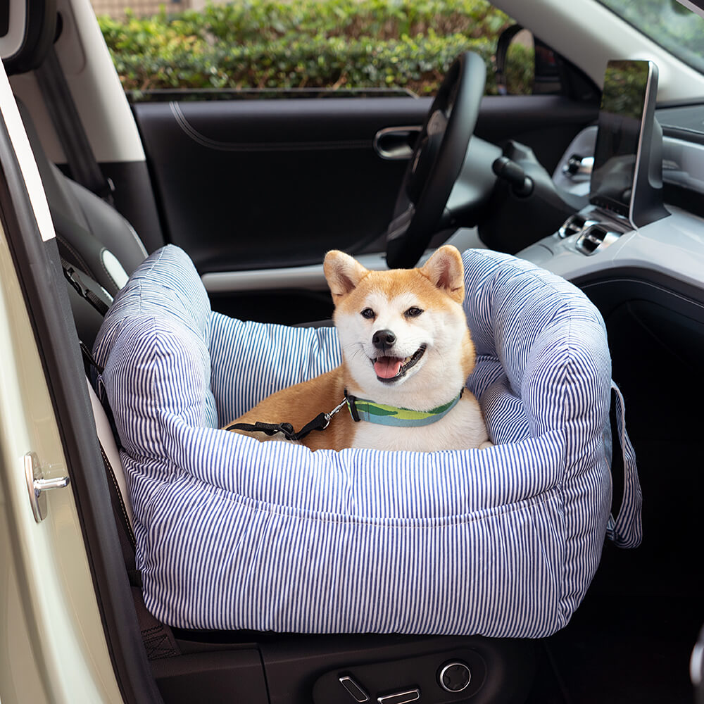 Large Dog Car Seat with Safety Straps and Washable Removable Cover