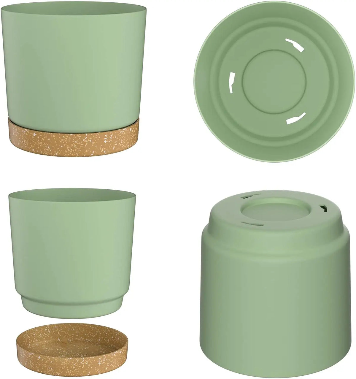 Large Lightweight Plant Pot with Drainage Holes for Indoor and Outdoor Use