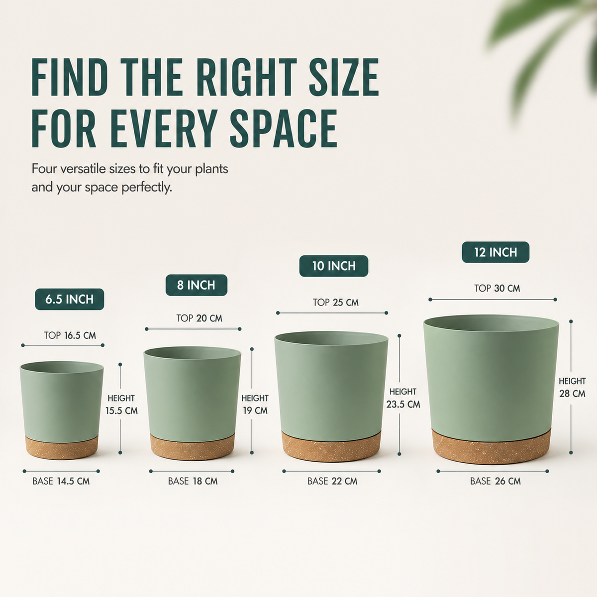 Large Lightweight Plant Pot with Drainage Holes for Indoor and Outdoor Use