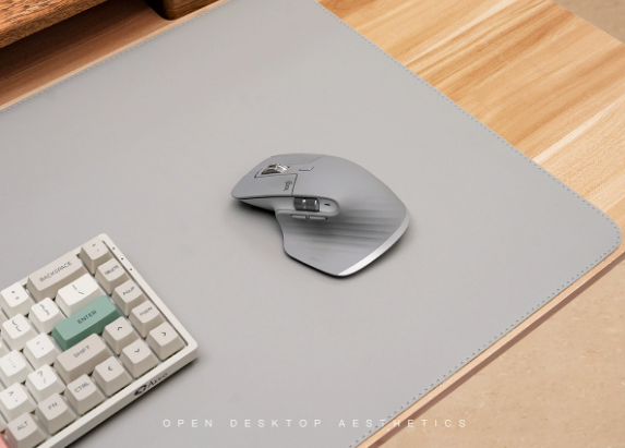 Large PU Leather Desk Mat with Non Slip Base for Office and Gaming