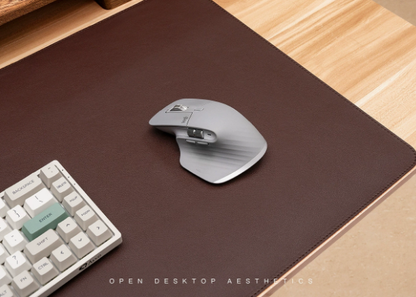 Large PU Leather Desk Mat with Non Slip Base for Office and Gaming