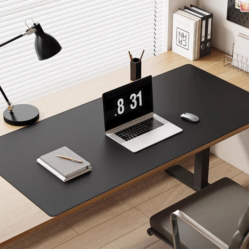 Large PU Leather Desk Mat with Non Slip Base for Office and Gaming