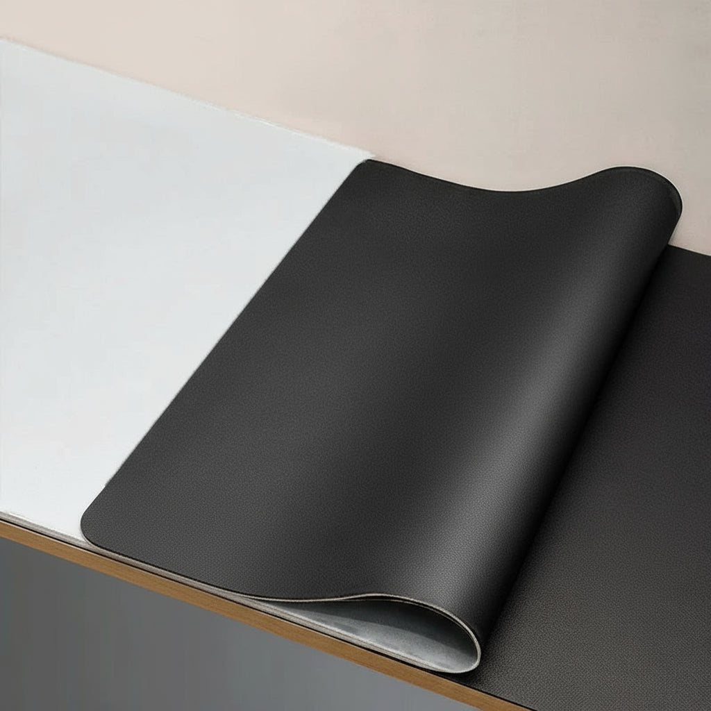 Large PU Leather Desk Mat with Non Slip Base for Office and Gaming