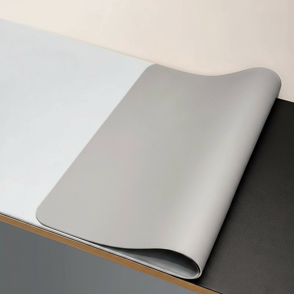 Large PU Leather Desk Mat with Non Slip Base for Office and Gaming