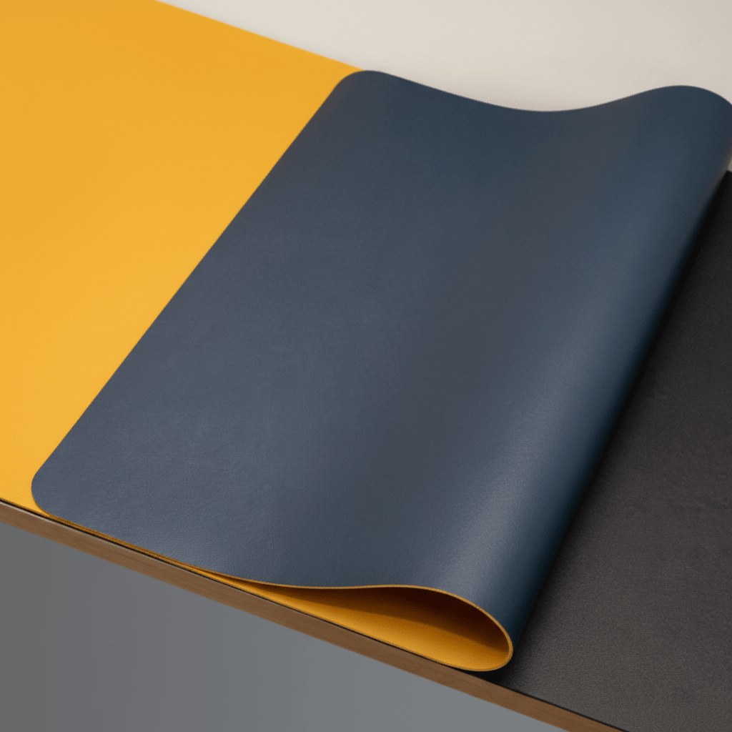 Large PU Leather Desk Mat with Non Slip Base for Office and Gaming