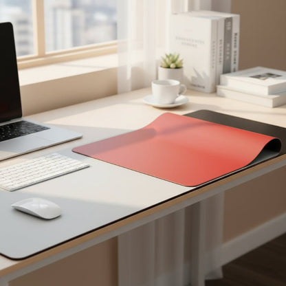 Large PU Leather Desk Mat with Non Slip Base for Office and Gaming