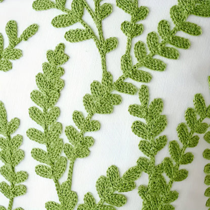 Leaf Pattern Cushion Cover – Textured Microfibre Blend Home Decor