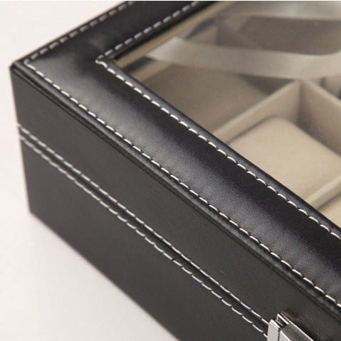Leather Watch Box with Velvet Lining and Multi Watch Storage