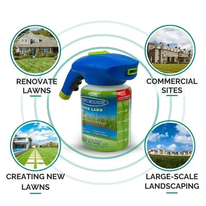 Liquid Lawn Seed Spray for Filling Thin and Bare Grass Areas