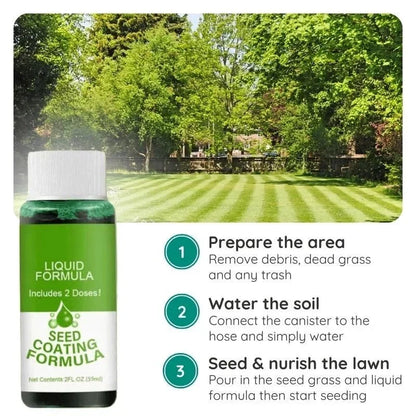 Liquid Lawn Seed Spray for Filling Thin and Bare Grass Areas