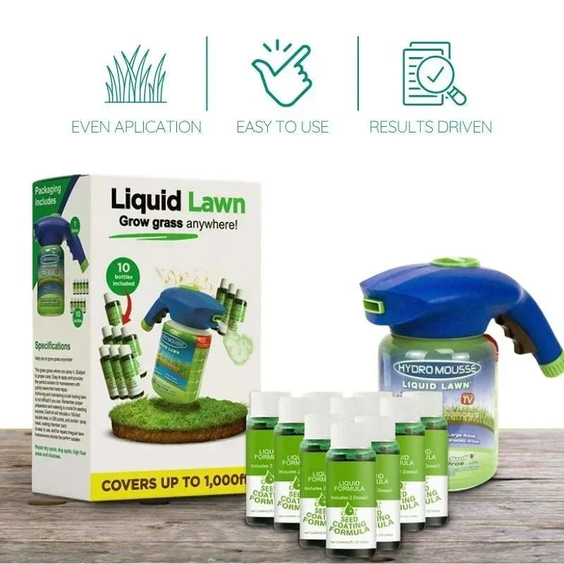 Liquid Lawn Seed Spray for Filling Thin and Bare Grass Areas