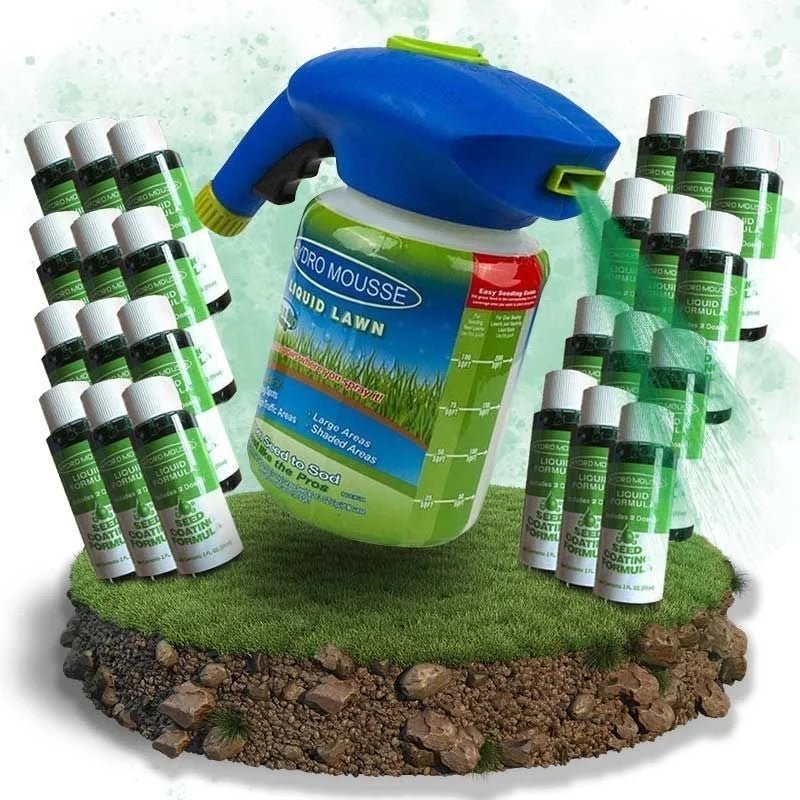 Liquid Lawn Seed Spray for Filling Thin and Bare Grass Areas
