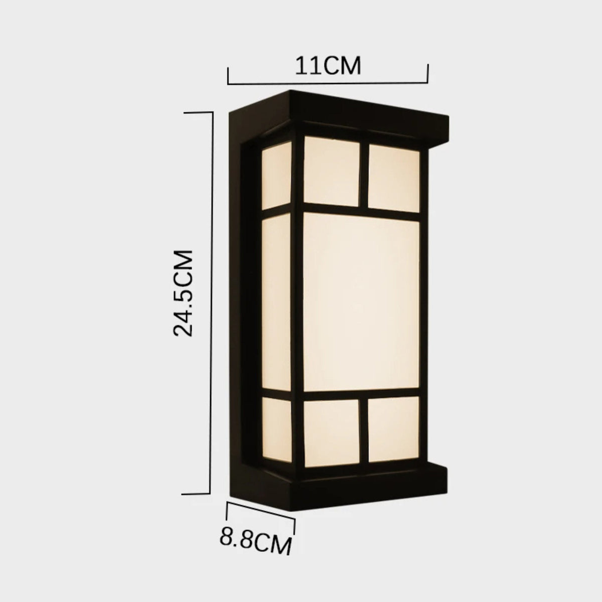 LumeRadar LED Outdoor Wall Light with Motion Sensor Waterproof Modern Exterior Light