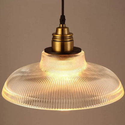 LumiAura Scandinavian Glass Pendant Light Vintage Style Hanging Lamp