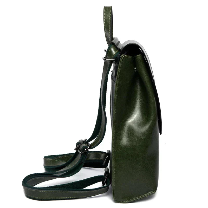 LuxeCarry Leather Backpack Stylish Womens Travel and Everyday Bag