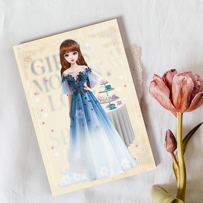 Magnetic Dress-Up Doll Set for Girls with Portable Metal Storage Box
