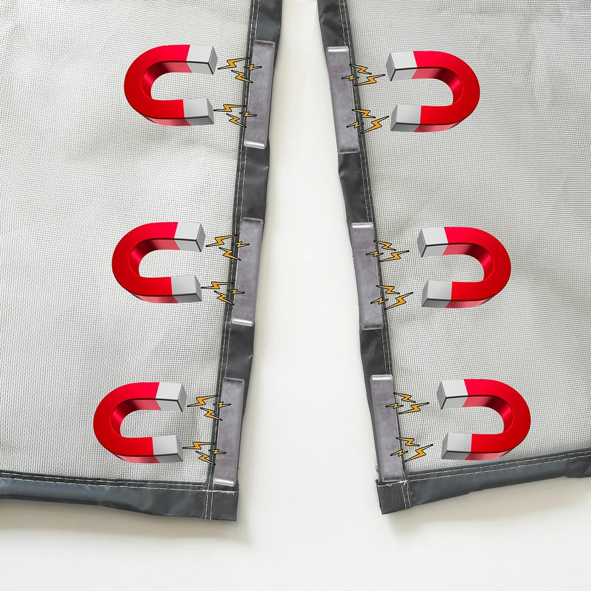 Magnetic Hinged Door Screen with Automatic Closing for Insect Protection
