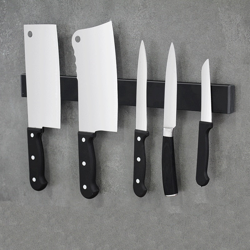Magnetic Stainless Steel Wall Rack for Knives and Kitchen Utensils