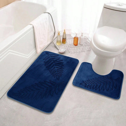 Memory Foam Bath Mat Set – Soft Absorbent Mats with Non-Slip Backing