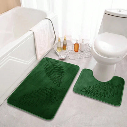 Memory Foam Bath Mat Set – Soft Absorbent Mats with Non-Slip Backing