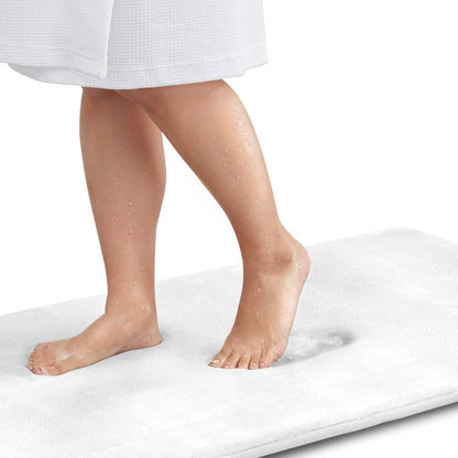 Memory Foam Bath Mat with Soft Cushioning and Non-Slip Backing